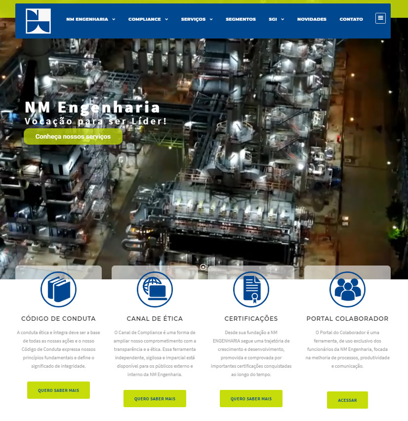 A NM apresenta seu novo Website